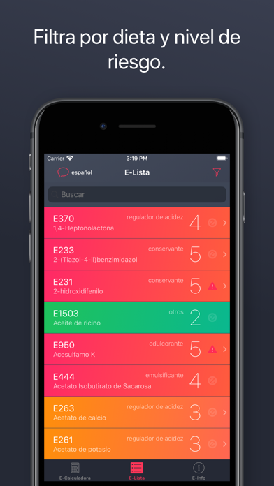 Aditivos alimentarios screenshot 4