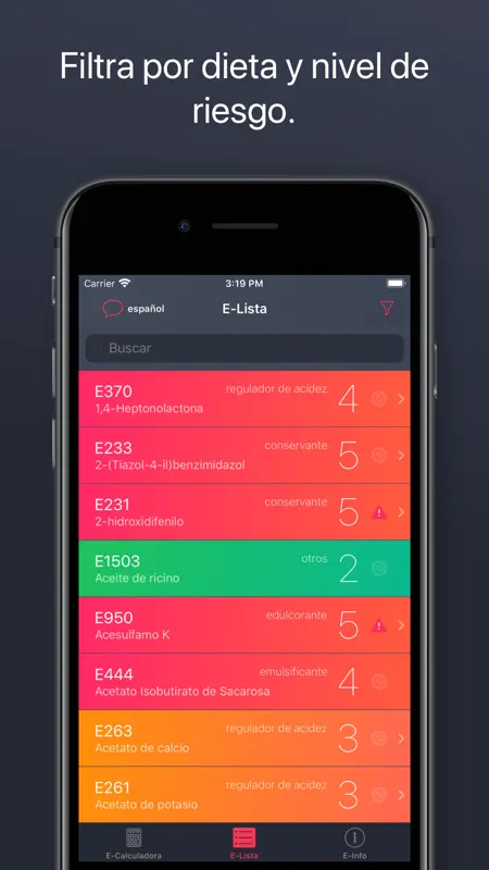 Aditivos alimentarios screenshot 4 of 5