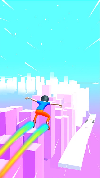 Sky Roller Skating Girl