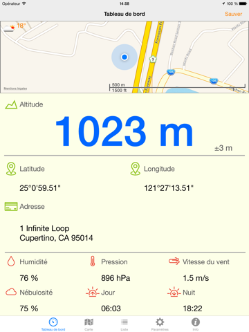 Screenshot #4 pour Altimeter Pro +