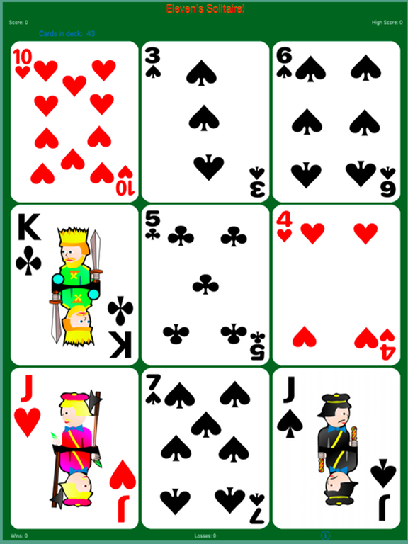 Screenshot #4 pour Elevens Solitaire