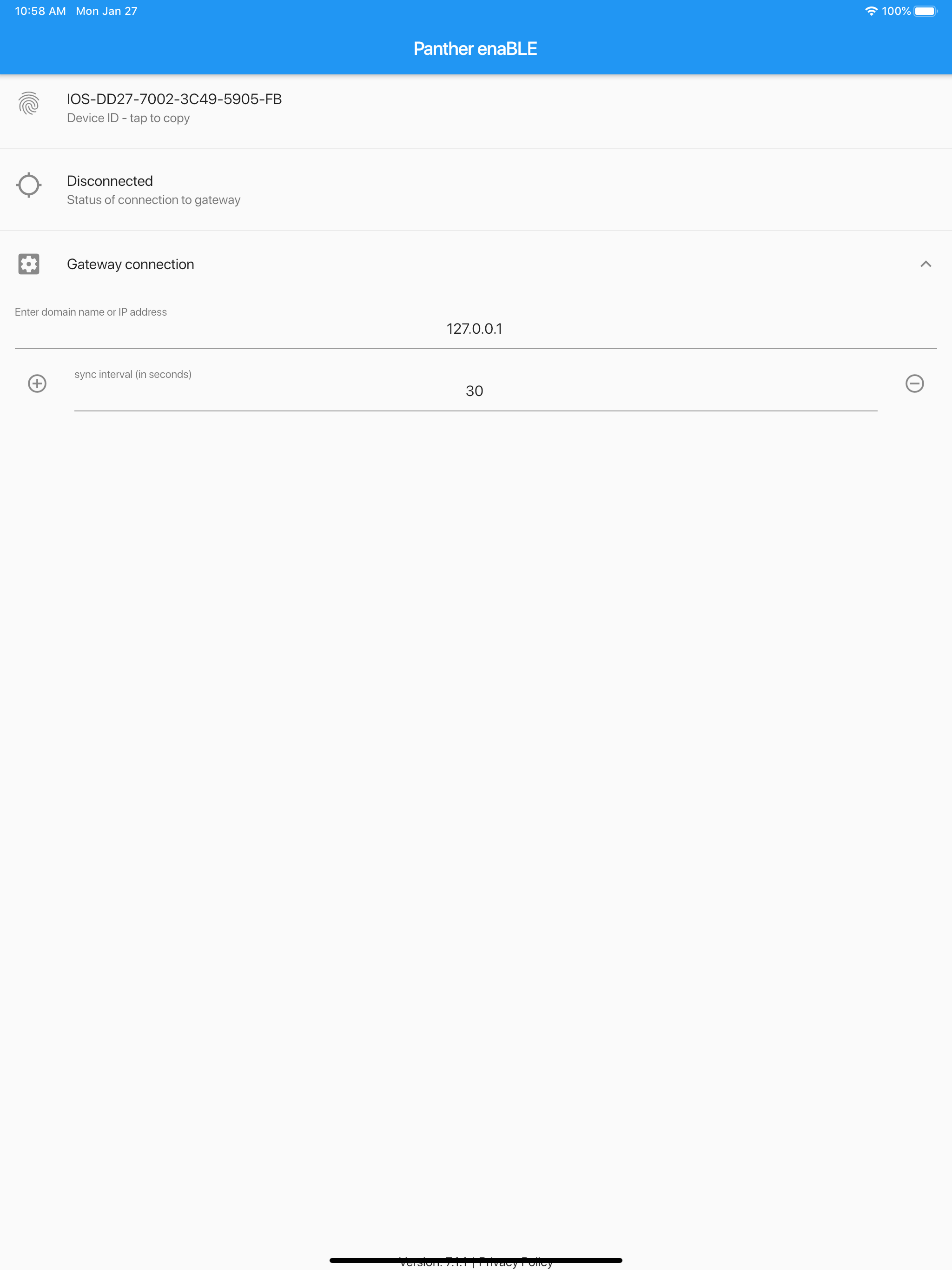 Panther enaBLE screenshot 3
