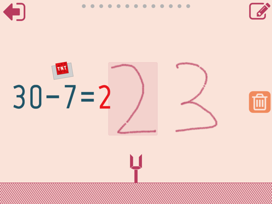 First grade Math - Subtraction iPad screenshot
