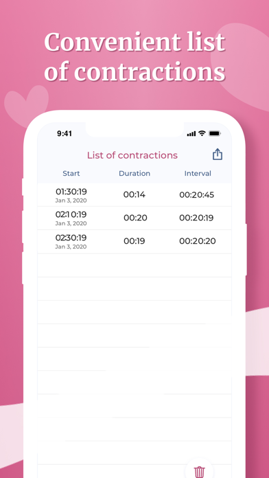 Contraction timer / counter + screenshot 4