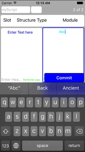 Script Editor screenshot 2