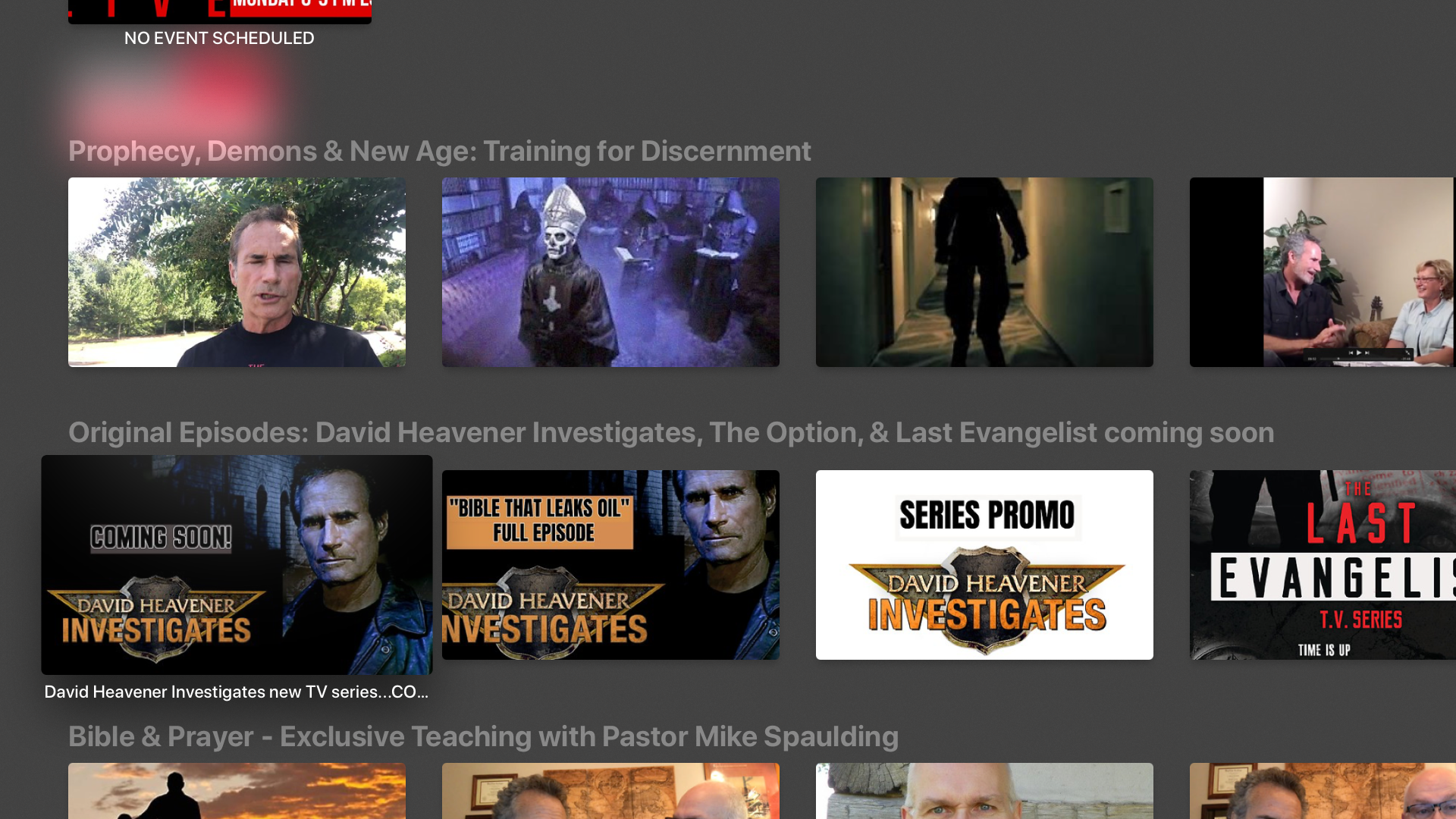 David Heavener TV