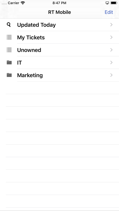 RT Mobile 4 iPhone screenshot 1 - Productivity app