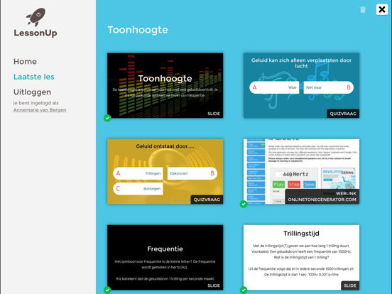 LessonUp iPad app afbeelding 3