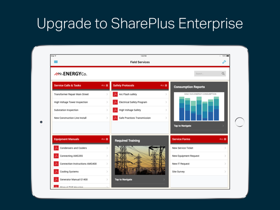 SharePlus for AirWatch iPad screenshot 4 - Productivity app
