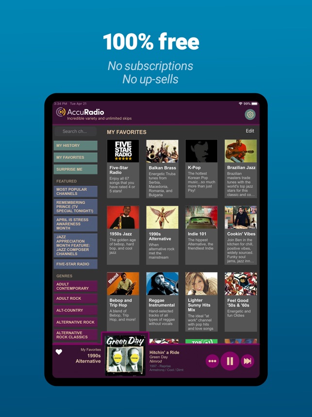 AccuRadio: Curated Music Radio on the App Store