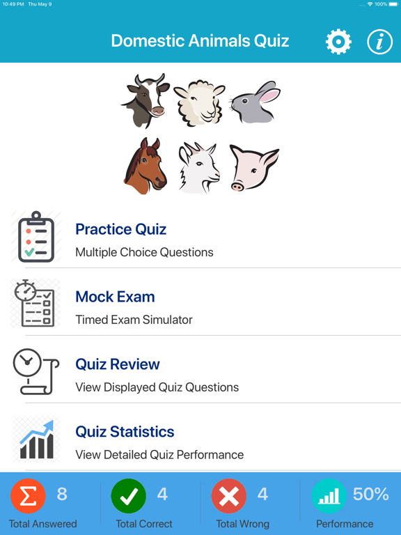 Screenshot #4 pour Domestic Animals Quiz