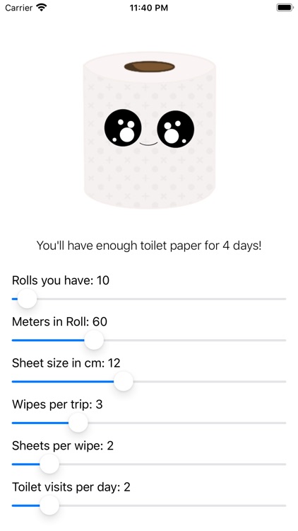 How much toilet paper I need?