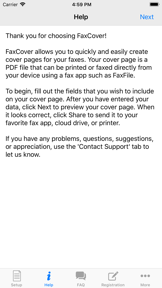 FaxCover - Fax Cover Sheet screenshot