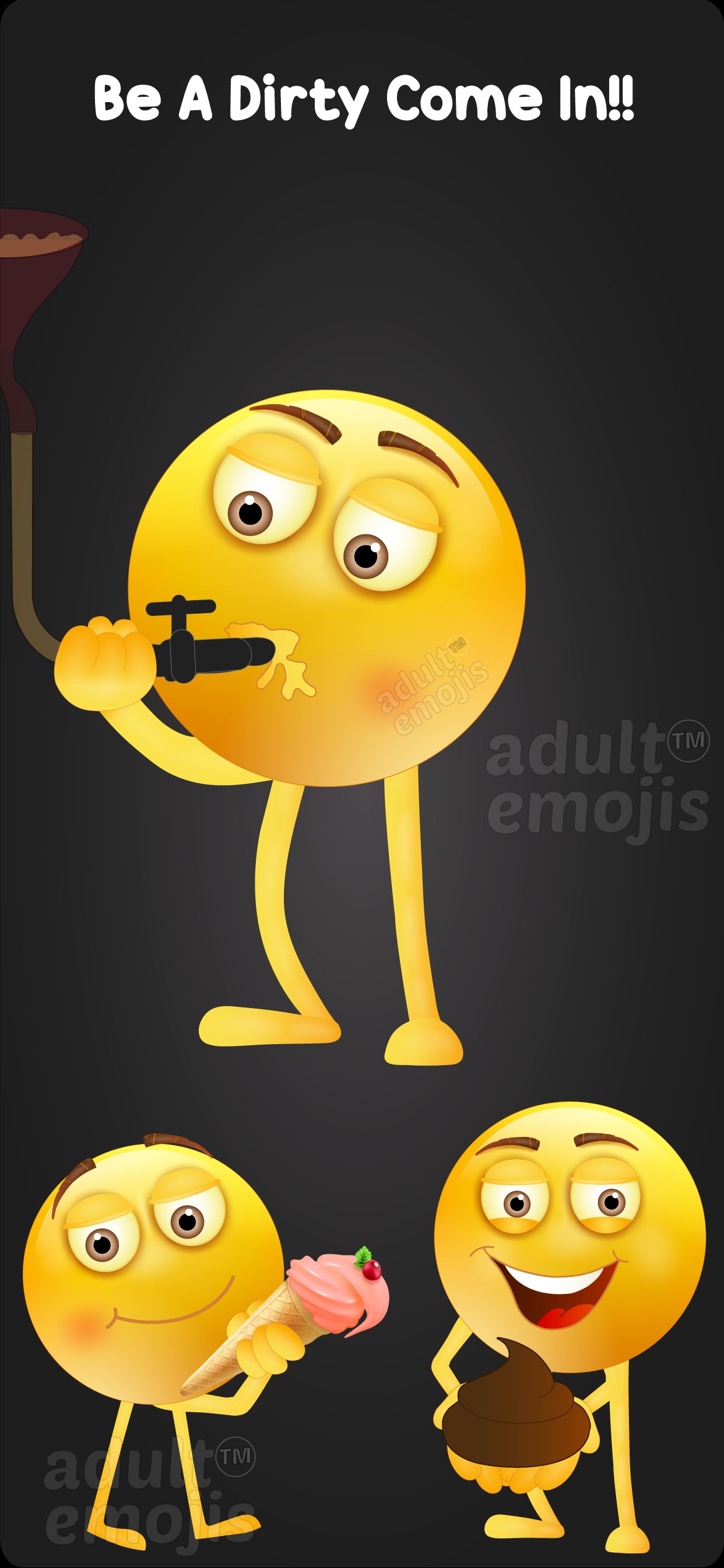 Dirty Emoji Sticker Keyboard