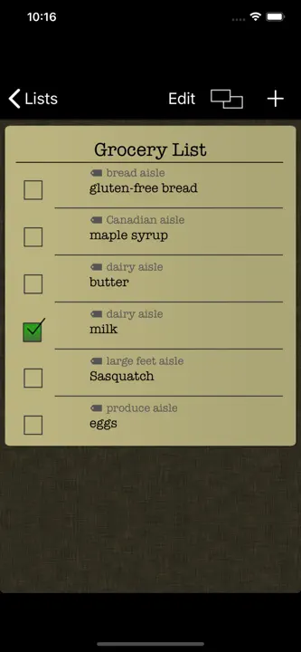 Simple Grocery List: Screenshot 2 von 3