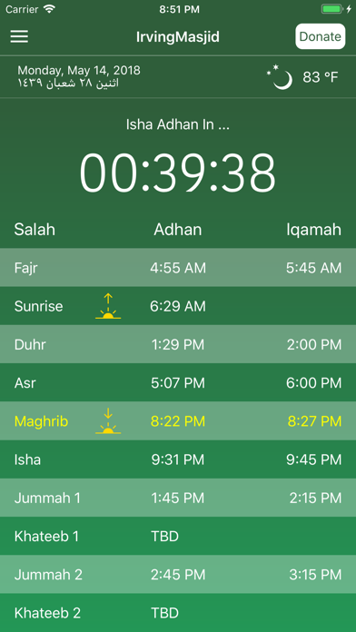 Irving Masjid Screenshot