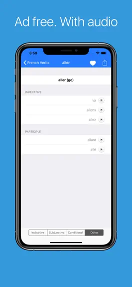 Game screenshot French Verb Conjugator Pro mod apk