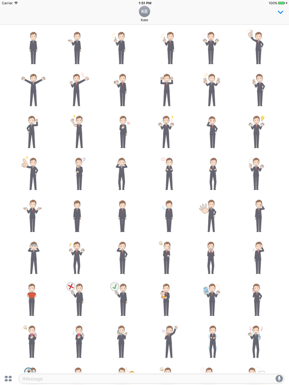 Screenshot #4 pour Sticker Me: Young Business Man