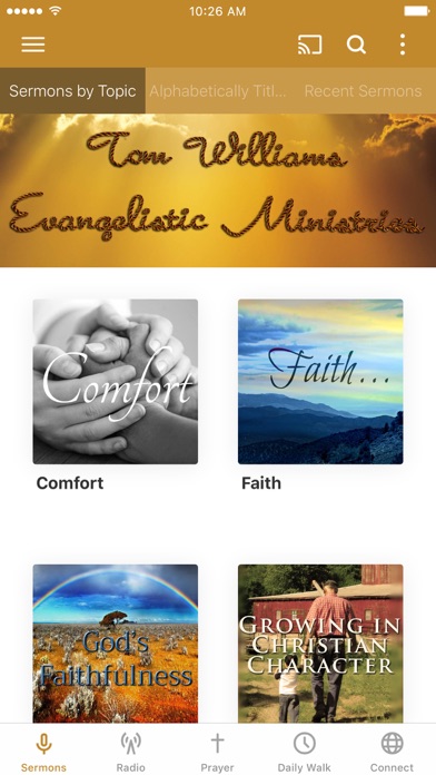 Tom Williams Ministries Screenshot