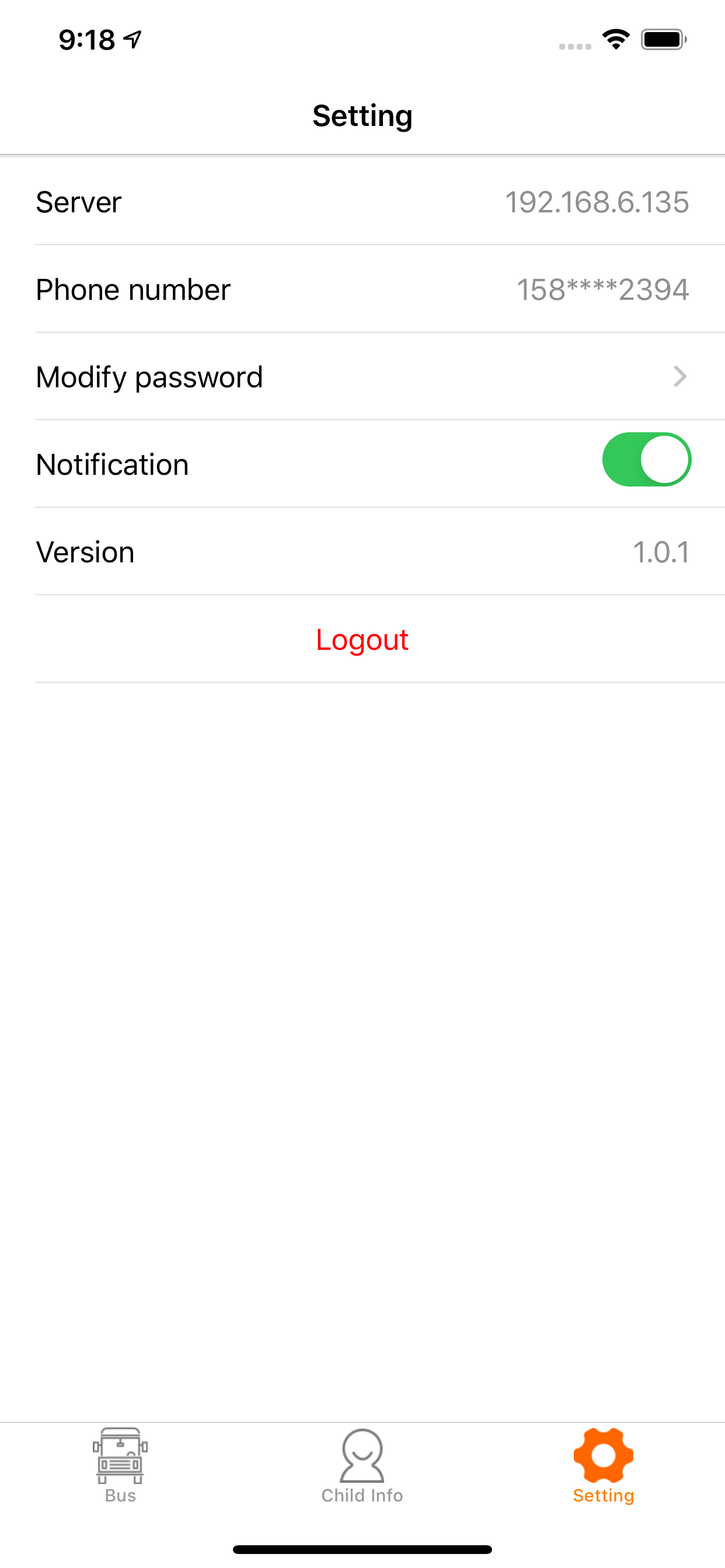 school bus track screenshot 4