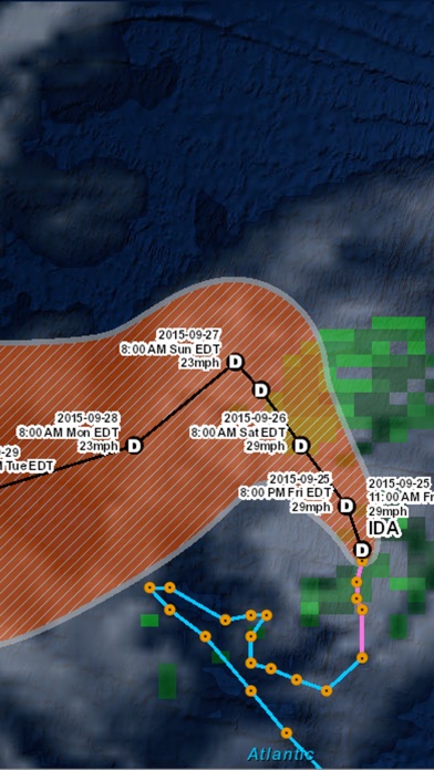 Atlantic Hurricane Tracker Screenshot