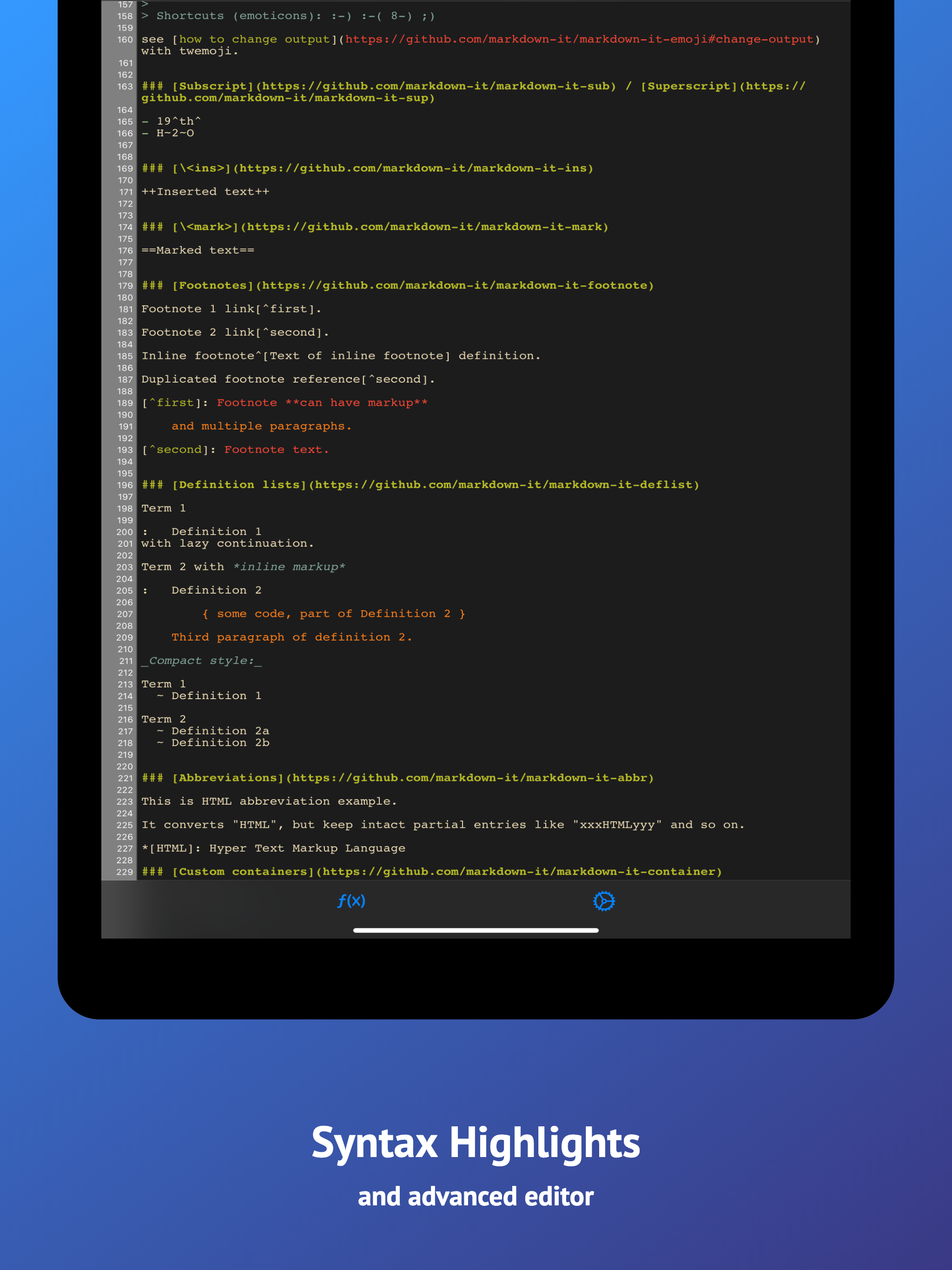 Markdown゜