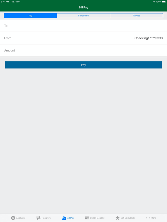 DuGood Federal Credit Union iPad screenshot 5 - Finance app