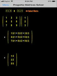 progwhiz matrices solver iPad Captures Décran 4