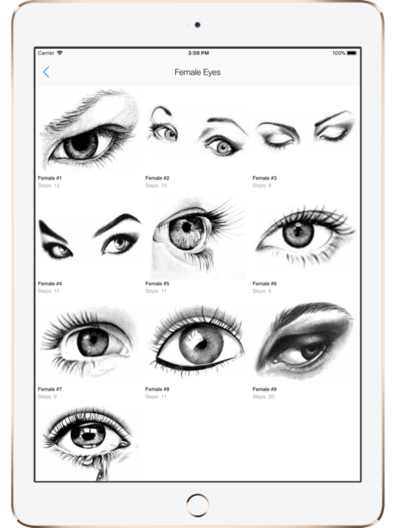 Screenshot #6 pour Draw Anime Eyes - Cutest Eyes