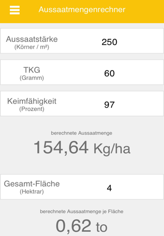 FarmCalc screenshot 2