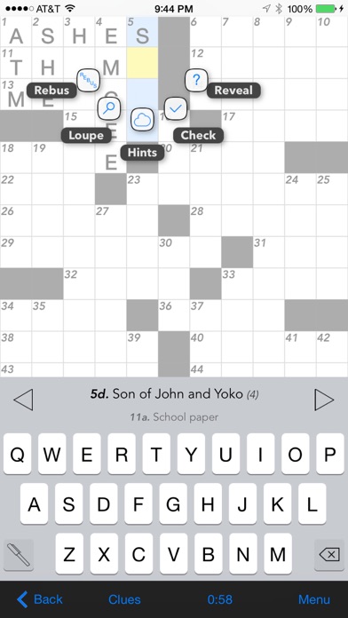 Crosswords Screenshot