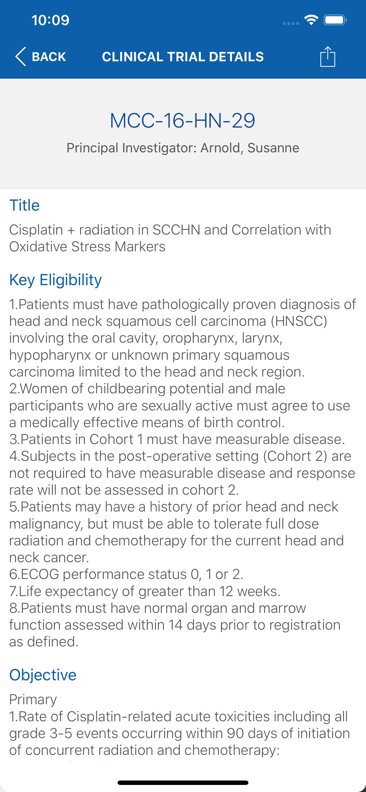 Markey Cancer Clinical Trials screenshot 4