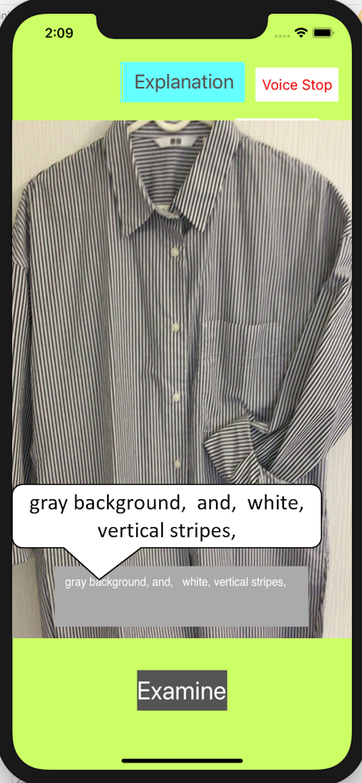 Examine Clothes Color