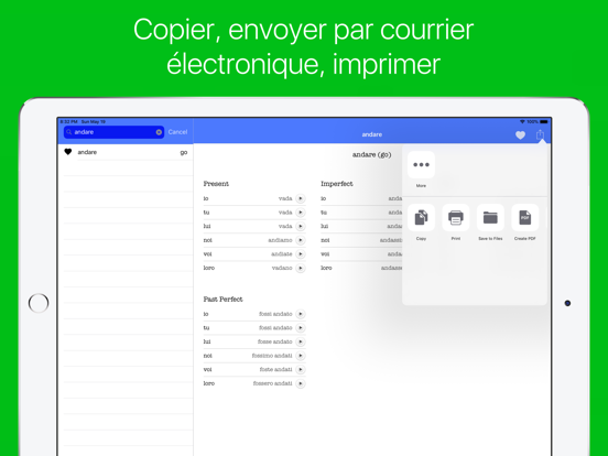 Screenshot #6 pour Les Verbes Italiens