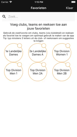 Basketbal App screenshot 2
