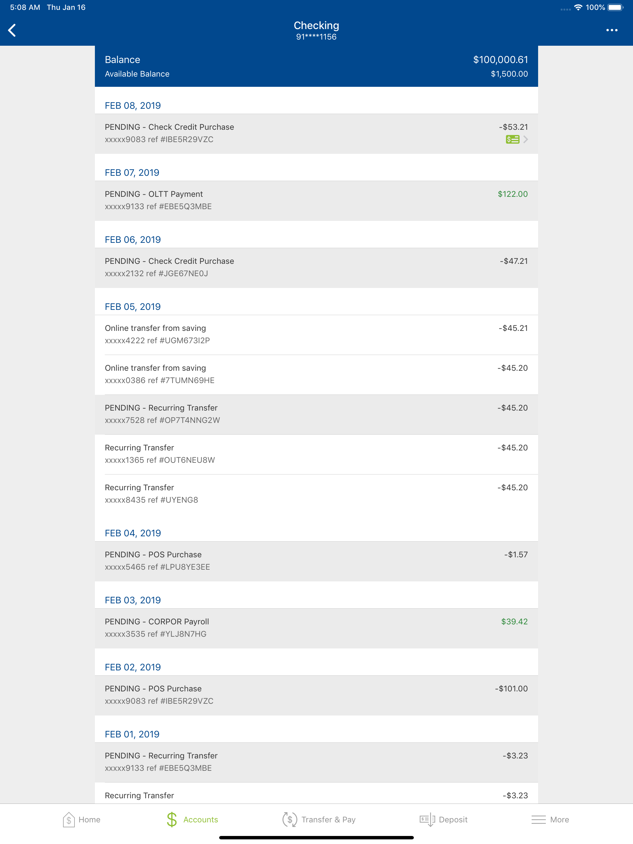 VAPR MOBILE BANKING