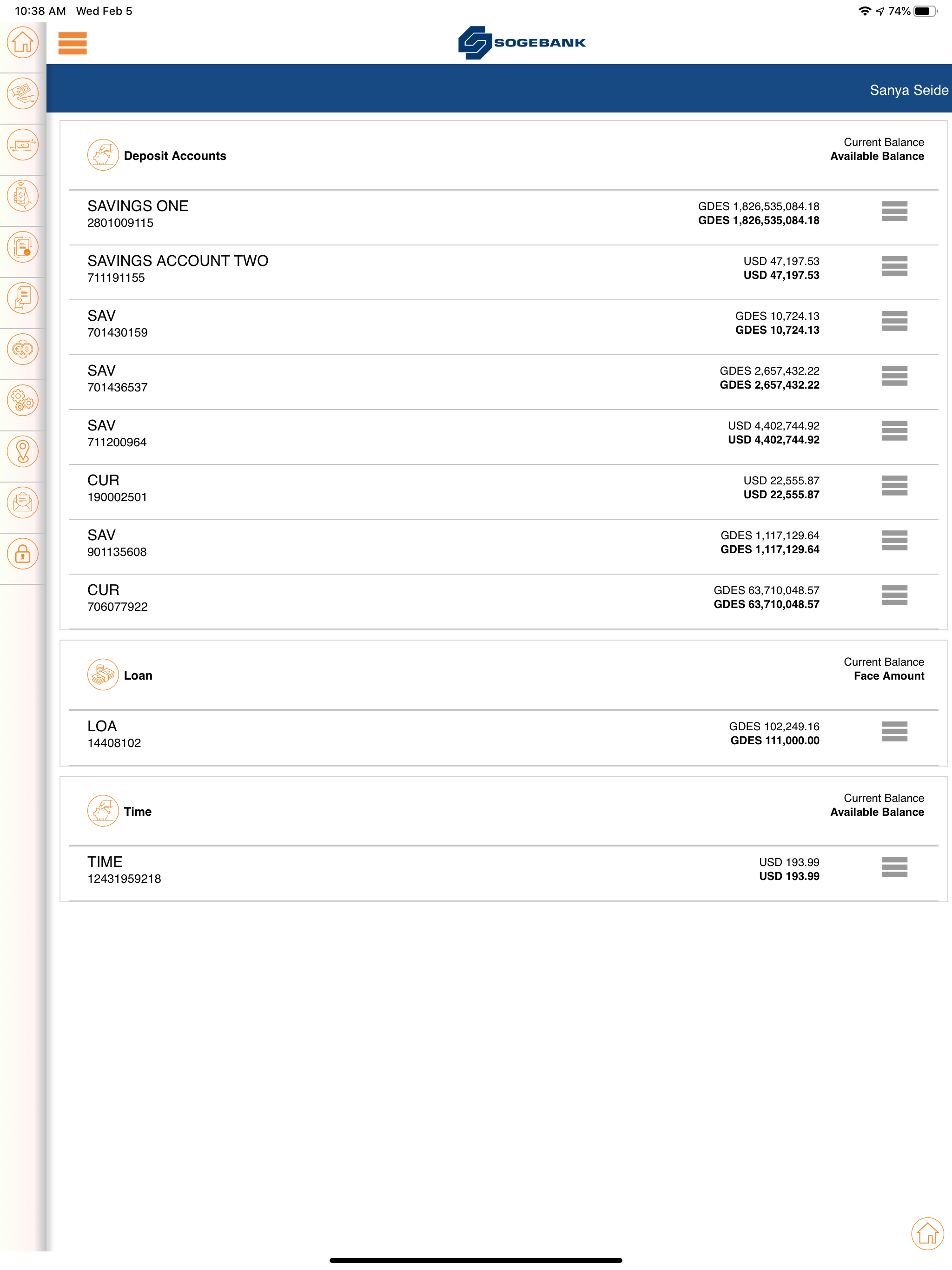 Sogebank screenshot 6