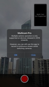 Multicam Pro - Tri-Camera Rec screenshot