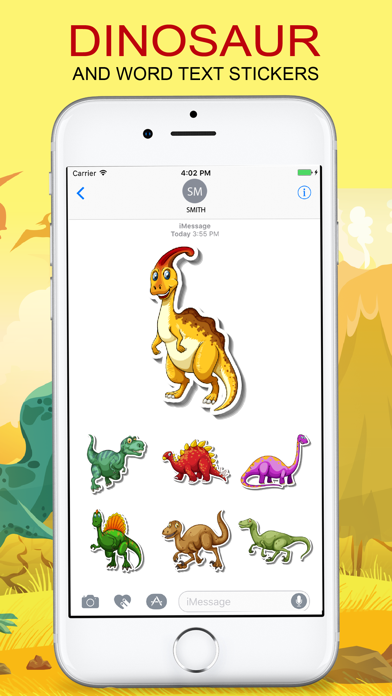 Dinosaur & Text Sticker Emojis screenshot 3