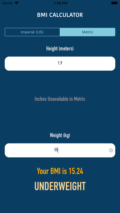 Pocket BMI screenshot 3