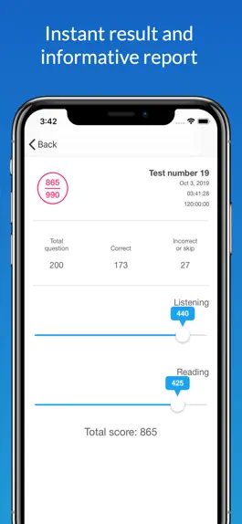 Game screenshot TOEIC® Checker - Online test hack