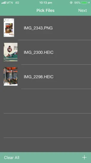 Скриншот Jpeg Png Webp конвертер на iPhone 2