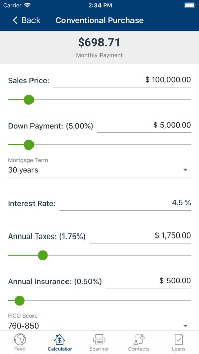 Farmers Bank Mortgage Screenshot