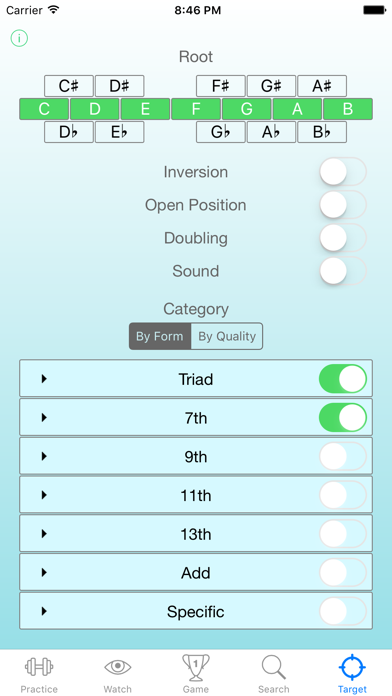 Chords Trainer Screenshot