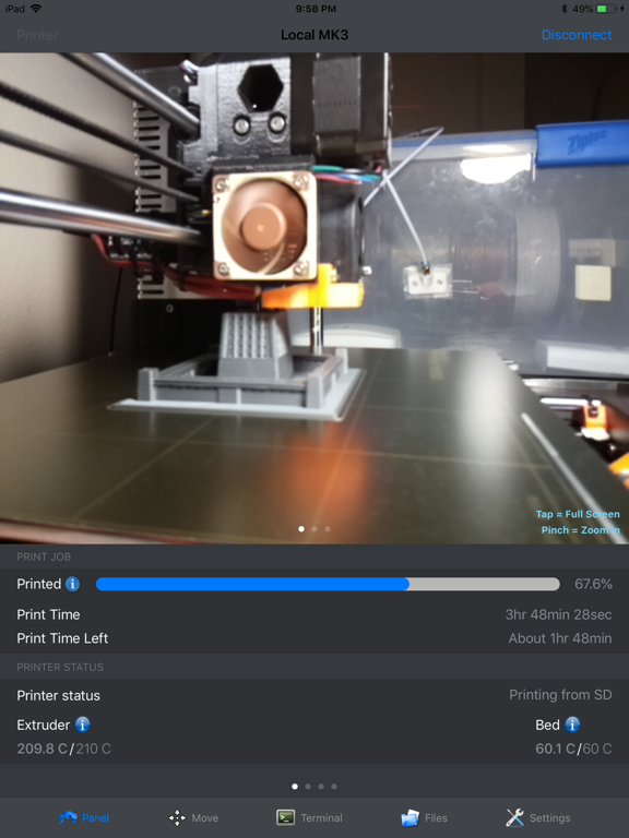 Screenshot #4 pour OctoPod for OctoPrint