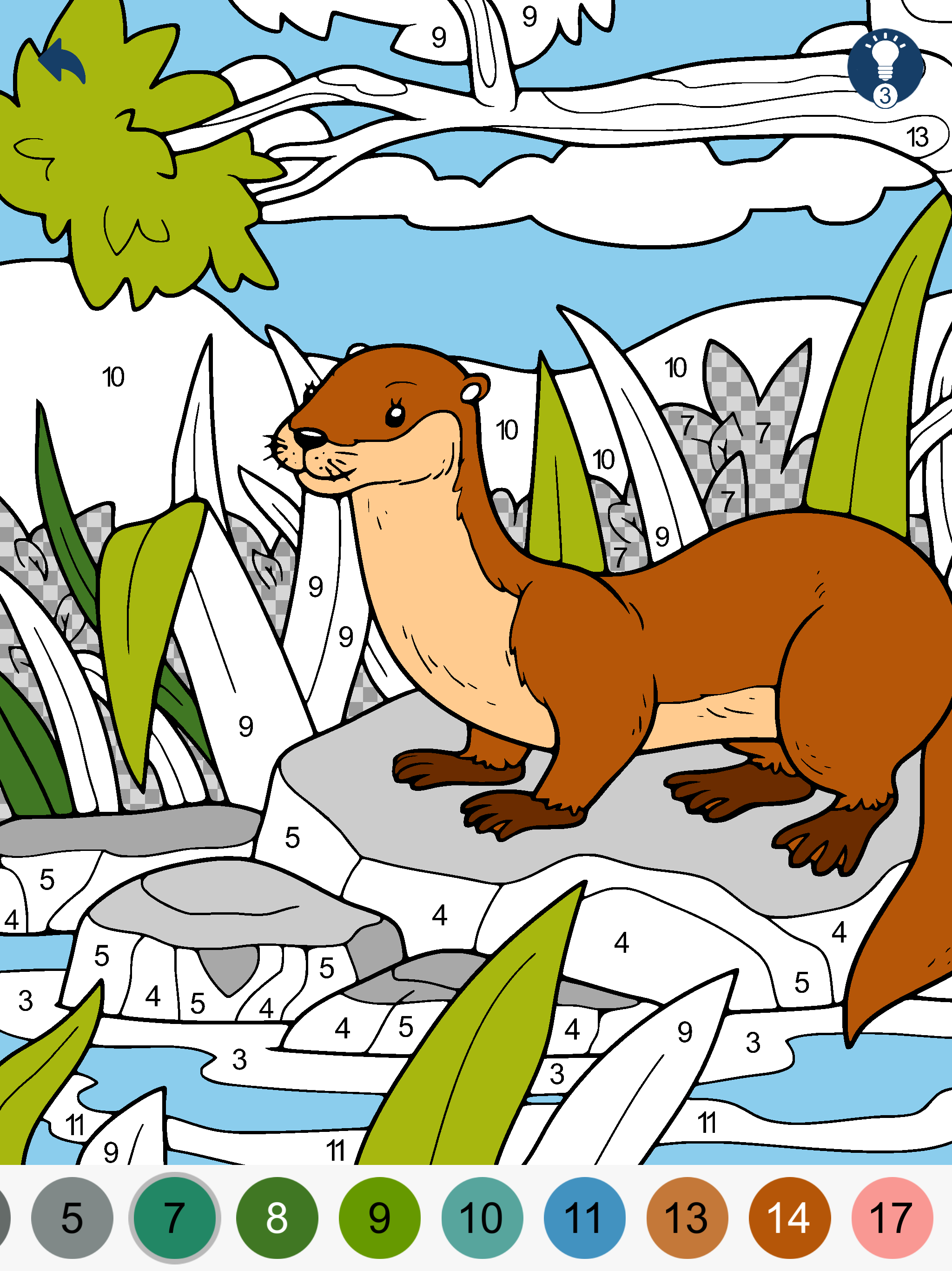 Color by Number - Animals