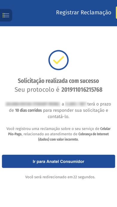 Anatel Consumidor Mobile Screenshot