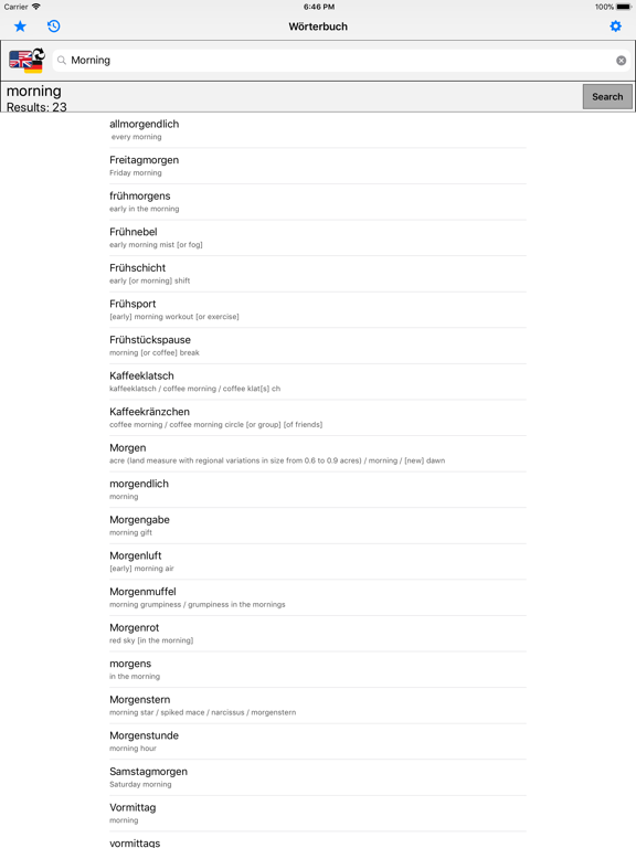 Screenshot #6 pour Dictionary for German Students