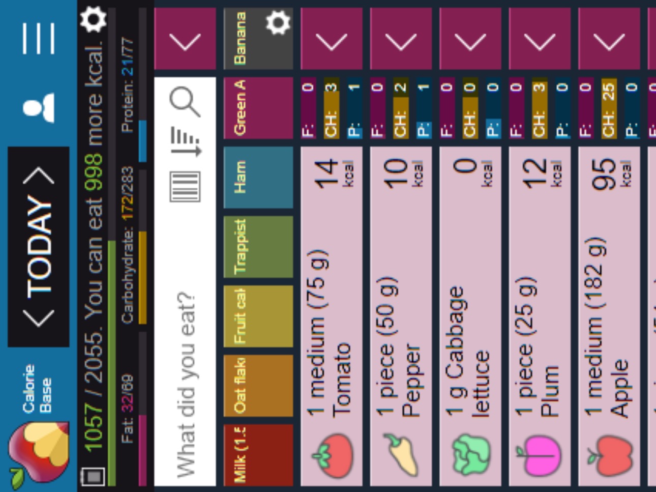 Screenshot 2 of CalorieBase Calorie Counter
