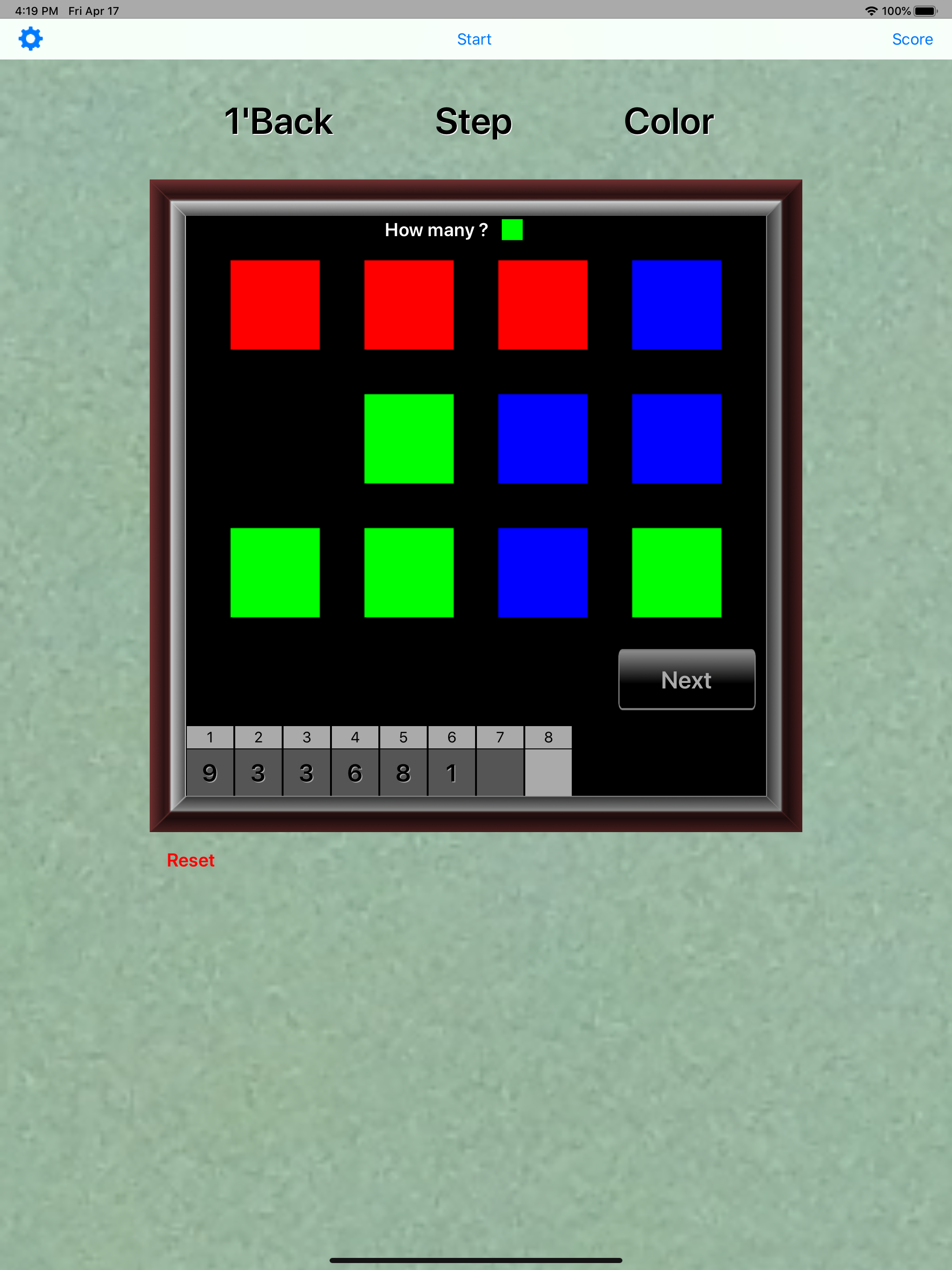 NBack for iPad screenshot 2